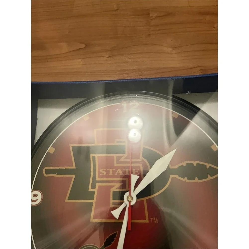 San Diego State State University Aztecs Wall Clock  Wincraft NCAA Multicolor